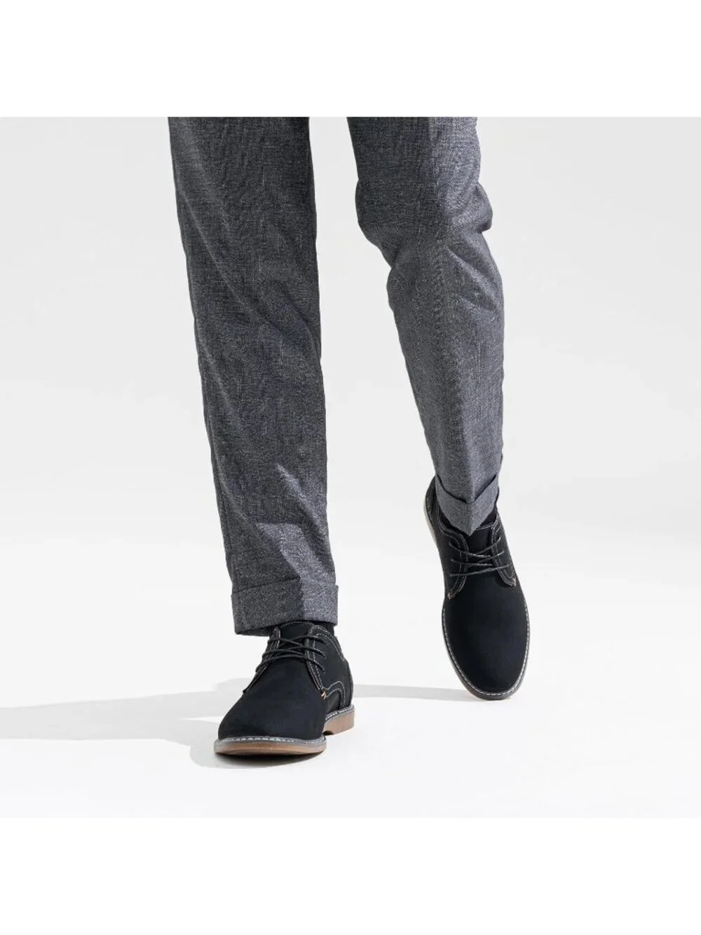 Men's Black Leather Breathable Upper Lace Up Retro Business Classic Oxford Shoes